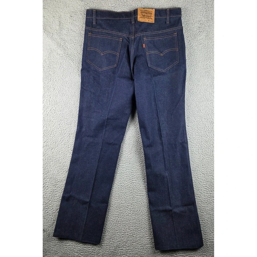 Vintage Levis 517 Jeans Mens 38x34 (37x33) Blue Orange Tab Bootcut‎ USA 80s